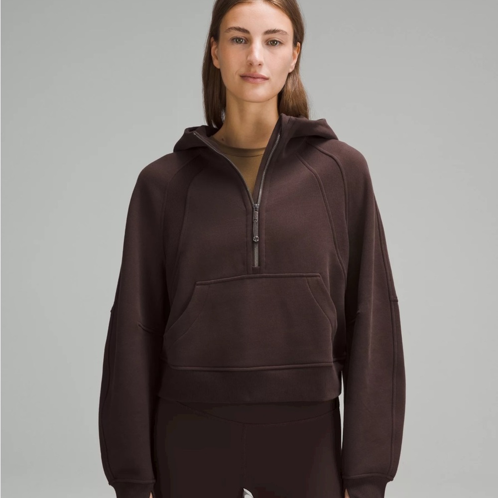 SEARCHING FOR: Lululemon half zip hoodie in espresso, M/L size if you have one!